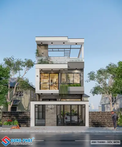 Mẫu Nhà Mặt Tiền 6m