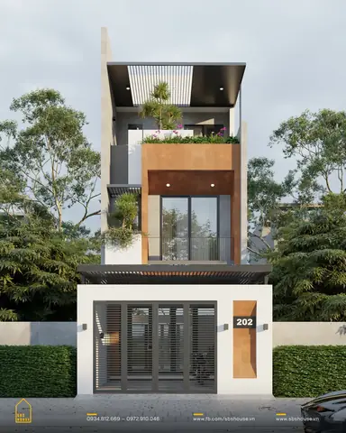 Mẫu Nhà Mê Lệch 2 Tầng
