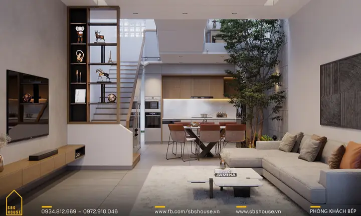 Mẫu Nhà Mê Lệch 2 Tầng