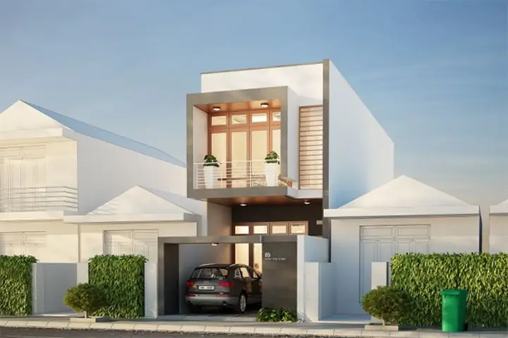 Mẫu Nhà Mini Đẹp 2 Tầng