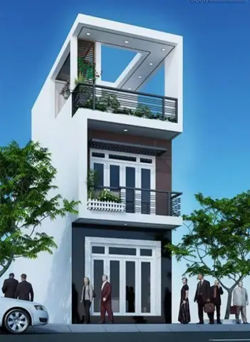 Mẫu Nhà Ống 2 Tầng 1 Tum Đẹp 2019