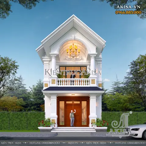 Mẫu Nhà Ống Mái Thái 2 Tầng Đẹp