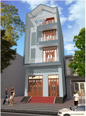 Mẫu Nhà Ống Sơn Ngoại Thất Đẹp