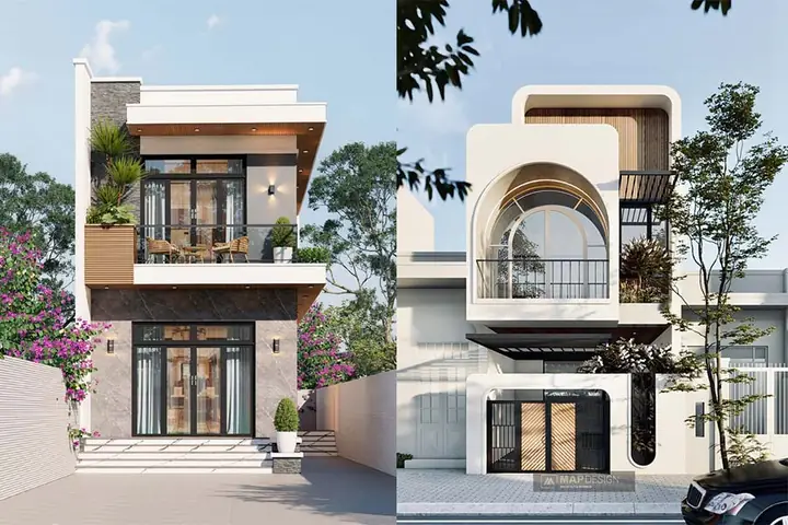 Mẫu Nhà Phố 2 Tầng Hiện Đại