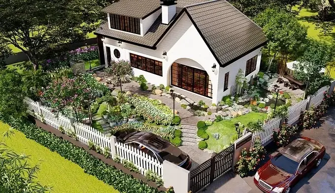 Mẫu Nhà Vườn Đẹp Đơn Giản