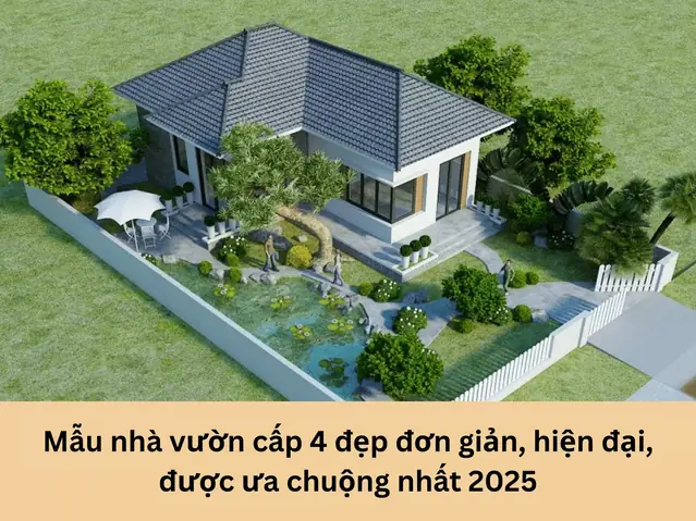 Mẫu Nhà Vườn Đẹp Đơn Giản