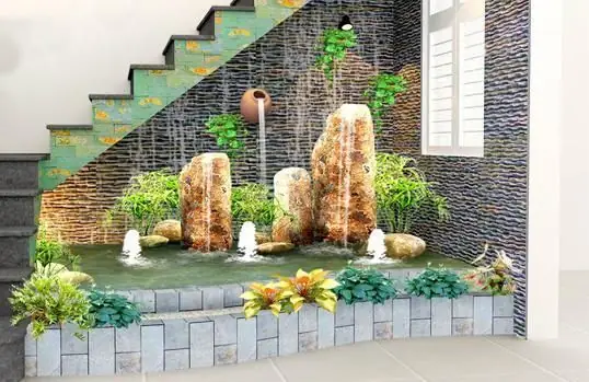 Mẫu Thiết Kế Bể Cá Dưới Gầm Cầu Thang