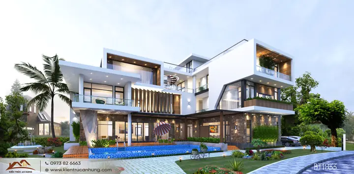 Mẫu Thiết Kế Biệt Thự Nghỉ Dưỡng