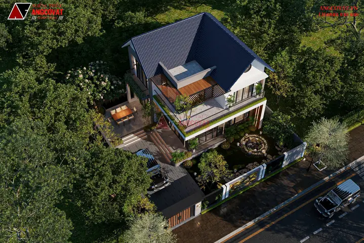 Mẫu Thiết Kế Nhà Biệt Thự 2 Tầng 100m2