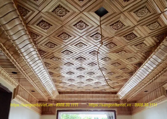 Mẫu Trần Gỗ Pơmu Đẹp