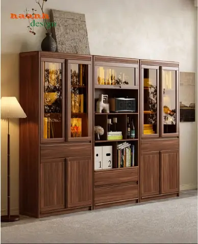 Mẫu Tủ Sách Gỗ Tự Nhiên