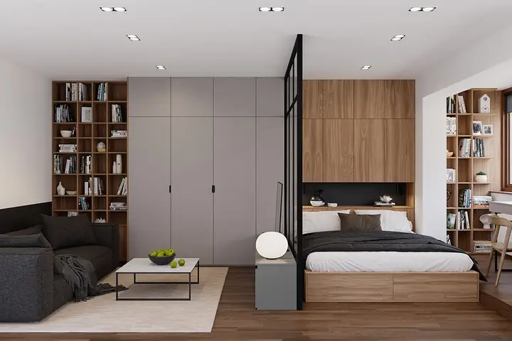 Mẫu Vách Ngăn Phòng Khách Và Phòng Ngủ