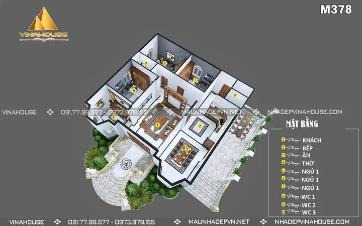 Mô Hình 3d Nhà Cấp 4