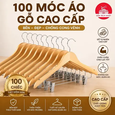 Móc Áo Gỗ Cao Cấp