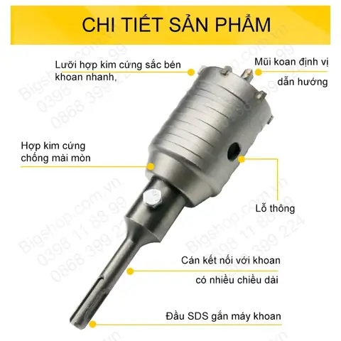 Mũi Khoan Tường Dài 30cm