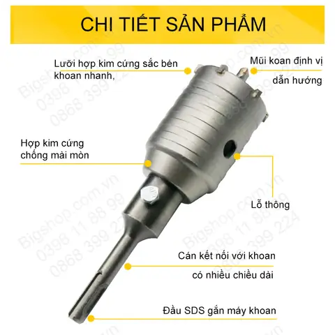Mũi Khoan Tường Dài 30cm