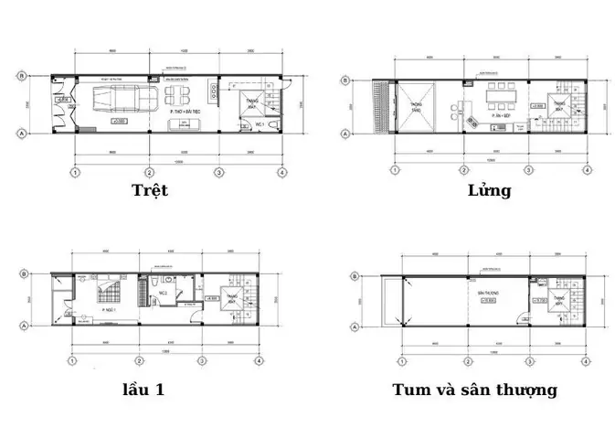 Nhà 1 Trệt 1 Lầu 4x10