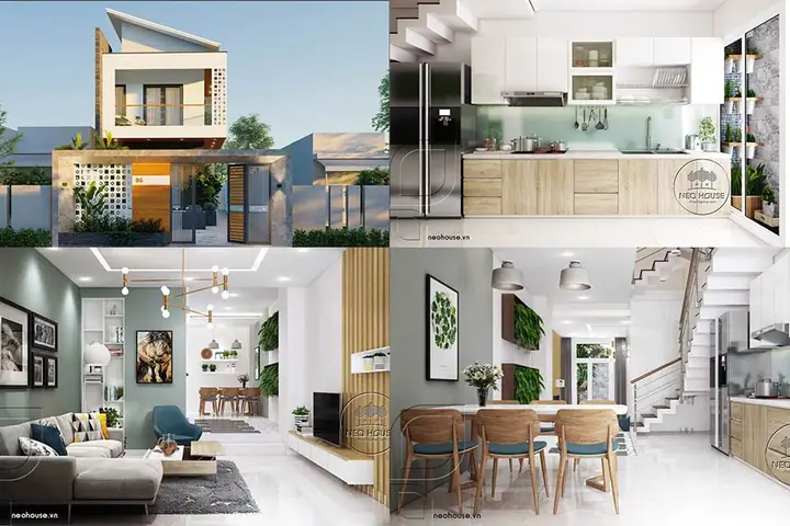 Nhà 80m2 2 Phòng Ngủ
