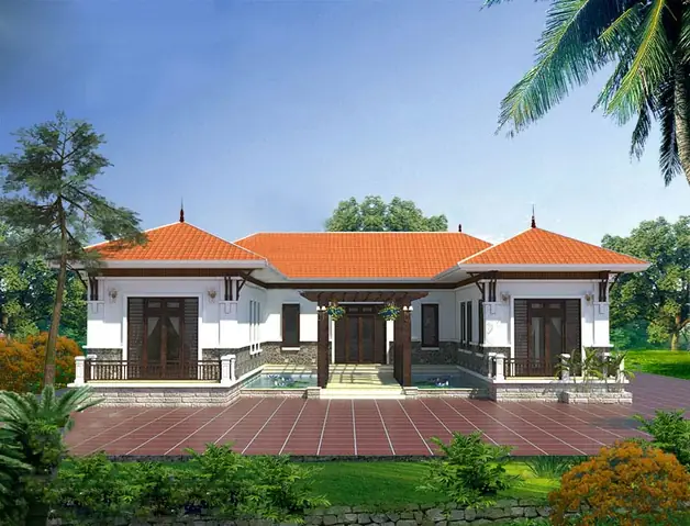 Nhà Cấp 4 Chữ U Đẹp