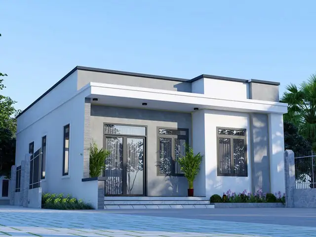 Nhà Cấp 4 Đơn Giản 4 Phòng Ngủ