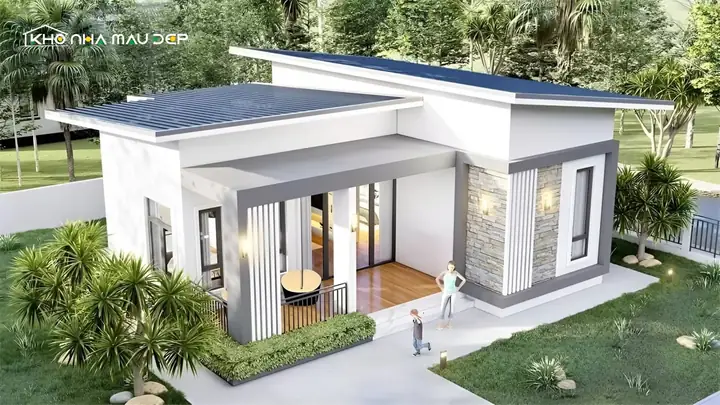 Nhà Cấp 4 Mái Lệch 2 Phòng Ngủ