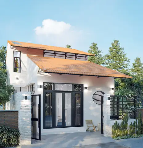 Nhà Cấp 4 Mái Thái Lợp Tôn
