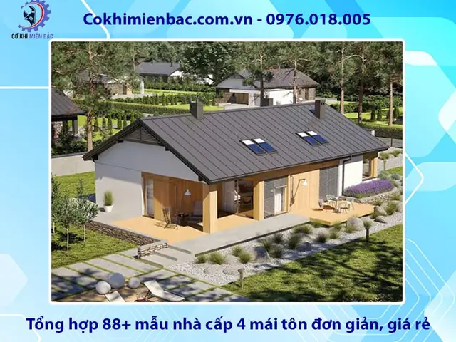 Nhà Cấp 4 Mái Thái Lợp Tôn