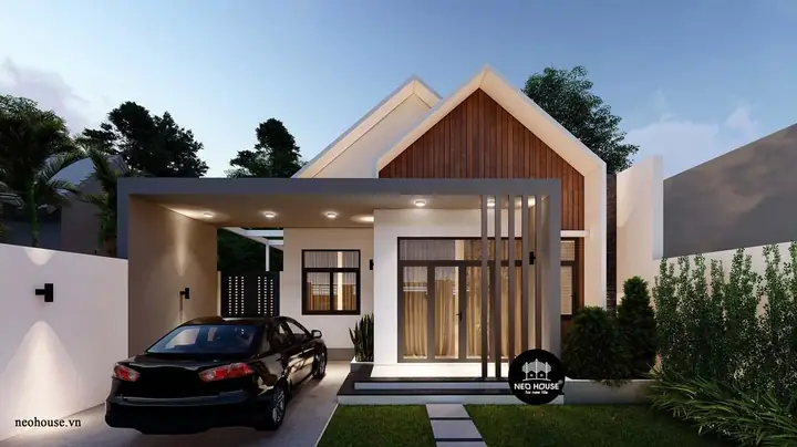 Nhà Cấp 4 Mái Thái Mặt Tiền 8m