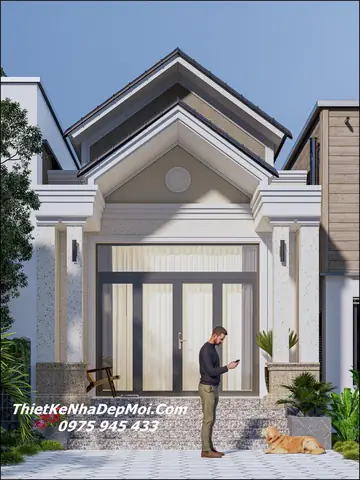 Nhà Cấp 4 Mái Thái Mặt Tiền 8m