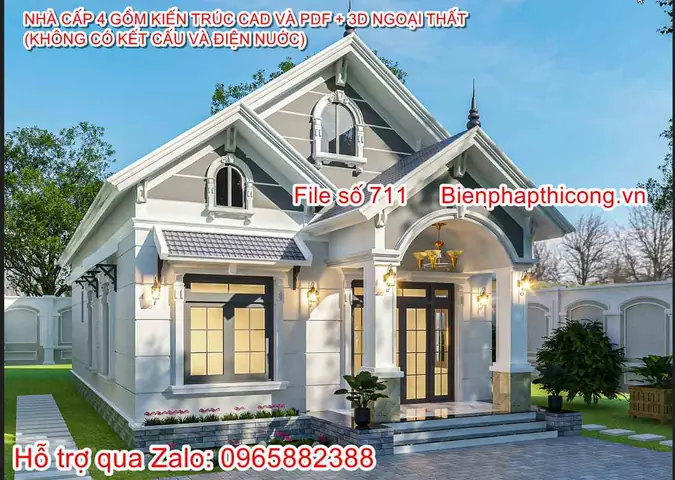 Nhà Cấp 4 Mái Thái Mặt Tiền 8m
