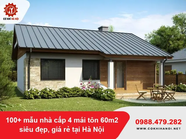 Nhà Cấp 4 Mái Tôn 60m2