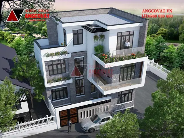 Nhà Chữ L 3 Tầng Hiện Đại
