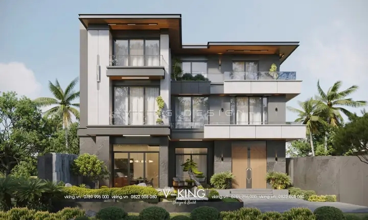 Nhà Chữ L 3 Tầng Hiện Đại