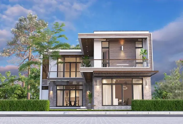 Nhà Chữ L Đẹp Hiện Đại
