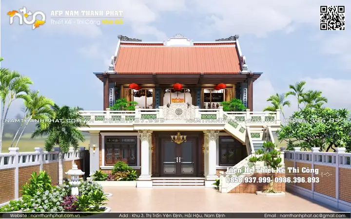 Nhà Gỗ Cổ 2 Tầng