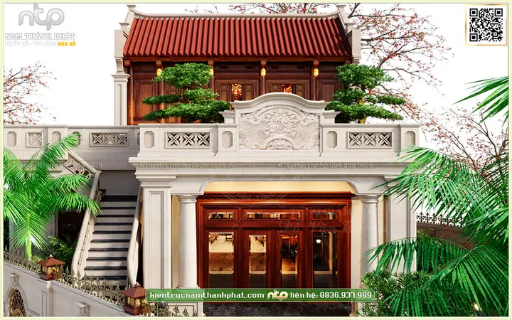 Nhà Gỗ Cổ 2 Tầng