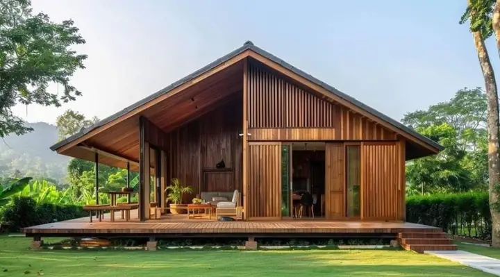 Nhà Gỗ Đẹp Hiện Đại
