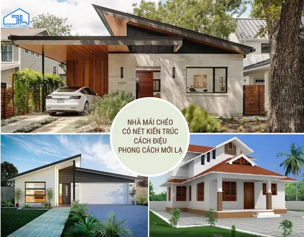 Nhà Mái Chéo Hiện Đại