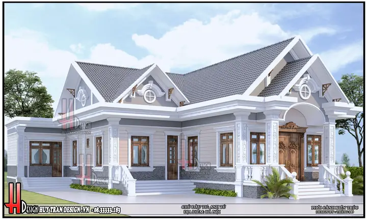 Nhà Mái Thái Cấp 4 Chữ L