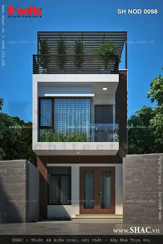 Nhà Ống 5 Tầng Hiện Đại