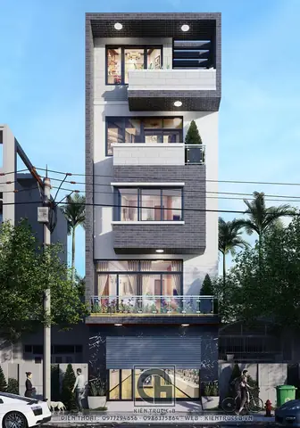 Nhà Ống 5 Tầng Hiện Đại