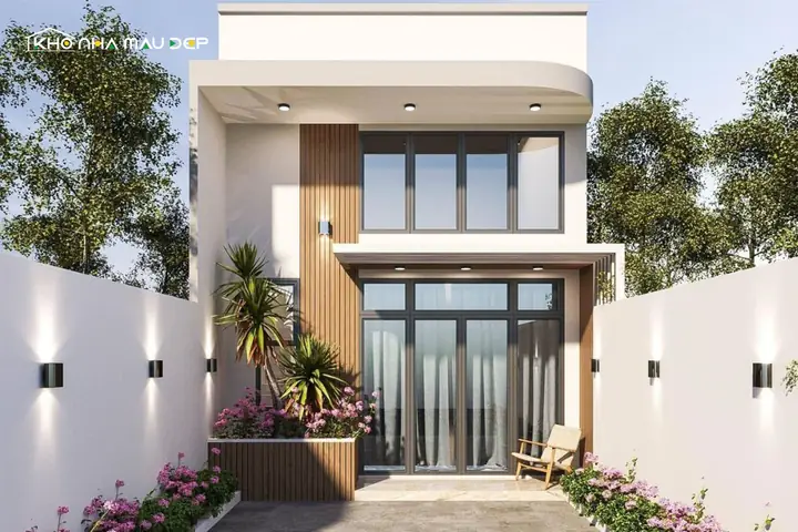 Nhà Ống Cấp 4 Đẹp Có Gác Lửng