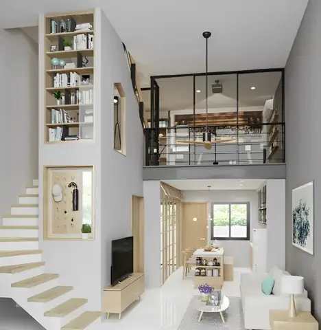Nhà Ống Gác Lửng 2 Phòng Ngủ
