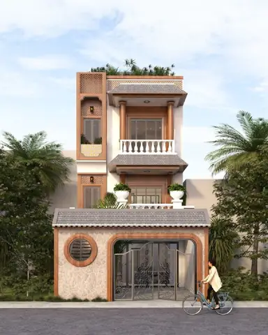 Nhà Ống Phong Cách Địa Trung Hải