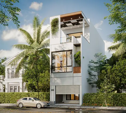 Nhà Phố 5x20 Có Tầng Lửng Kết Hợp Kinh Doanh