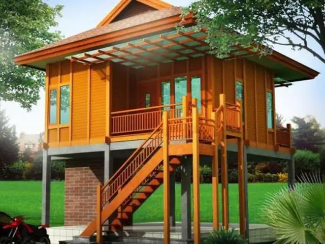Nhà Sàn Gỗ Nhỏ Đẹp
