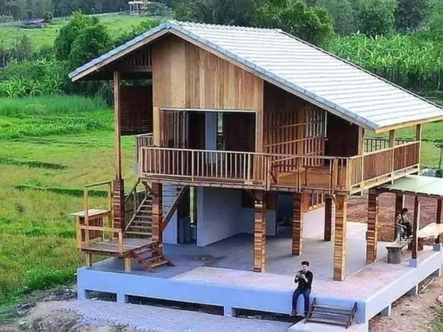 Nhà Sàn Gỗ Nhỏ Đẹp