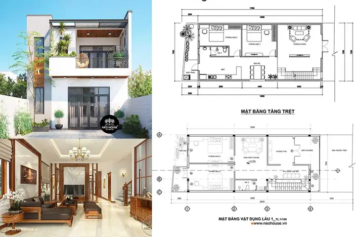 Nhà Trệt 3 Phòng Ngủ