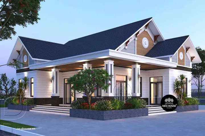 Nhà Vườn Mái Thái 1 Tầng