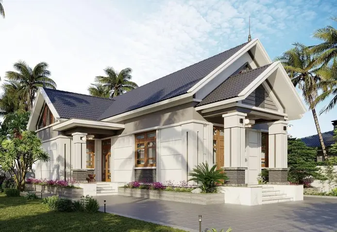 Nhà Vườn Mái Thái 1 Tầng